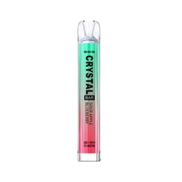 Crystal Bar 600 Puffs Sour Apple Blueberry Prefilled Vape