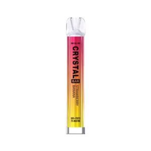 Crystal Bar 600 Puffs Strawberry Banana Prefilled Vape