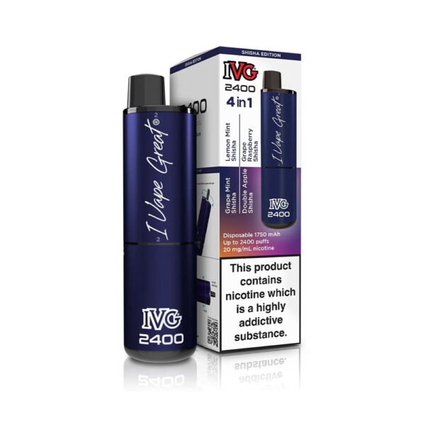 4 in 1 Shisha Edition IVG 2400 Prefilled Vape