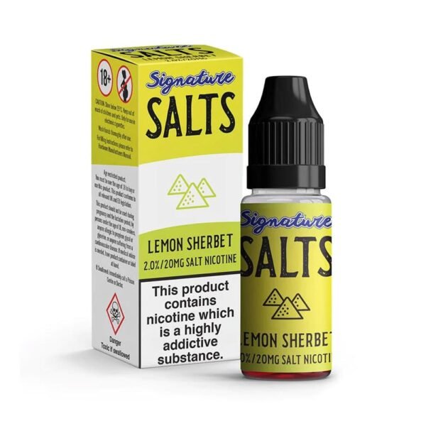 Lemon Sherbet 10ml Nicotine Salt E-Liquid by Signature Salts
