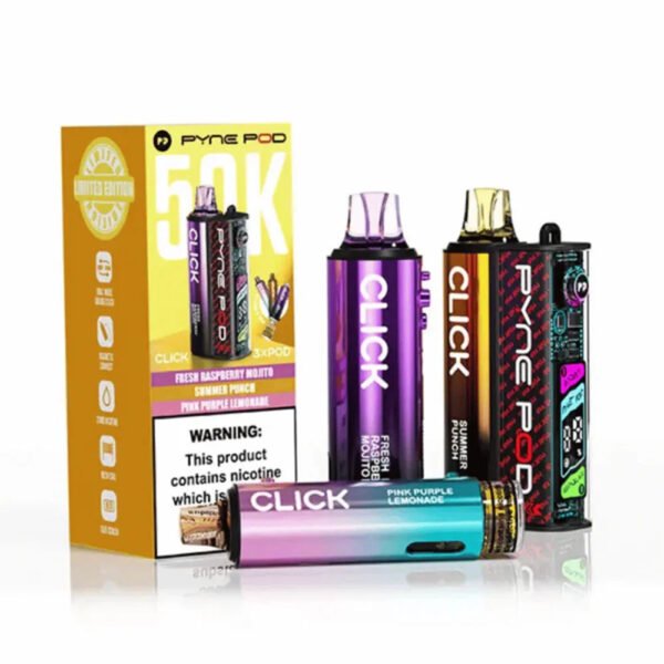 PYNE POD Click 50K Puffs Prefilled Pod Kit - Image 5