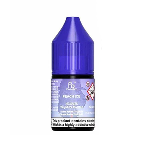 RandM Peach Ice 10ml Nic Salts Eliquid