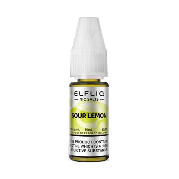 ELFLIQ Sour Lemon 10ml Nic Salt E Liquid