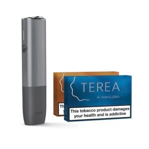 IQOS ILUMA Kit ONE – Pebble Grey & Two Packs of Terea