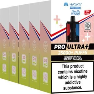 Hayati Pro Ultra Plus 25000 pod & refill 5-pack
