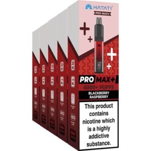 Hayati Pro Max Plus 6000 pod vape kit 5-pack
